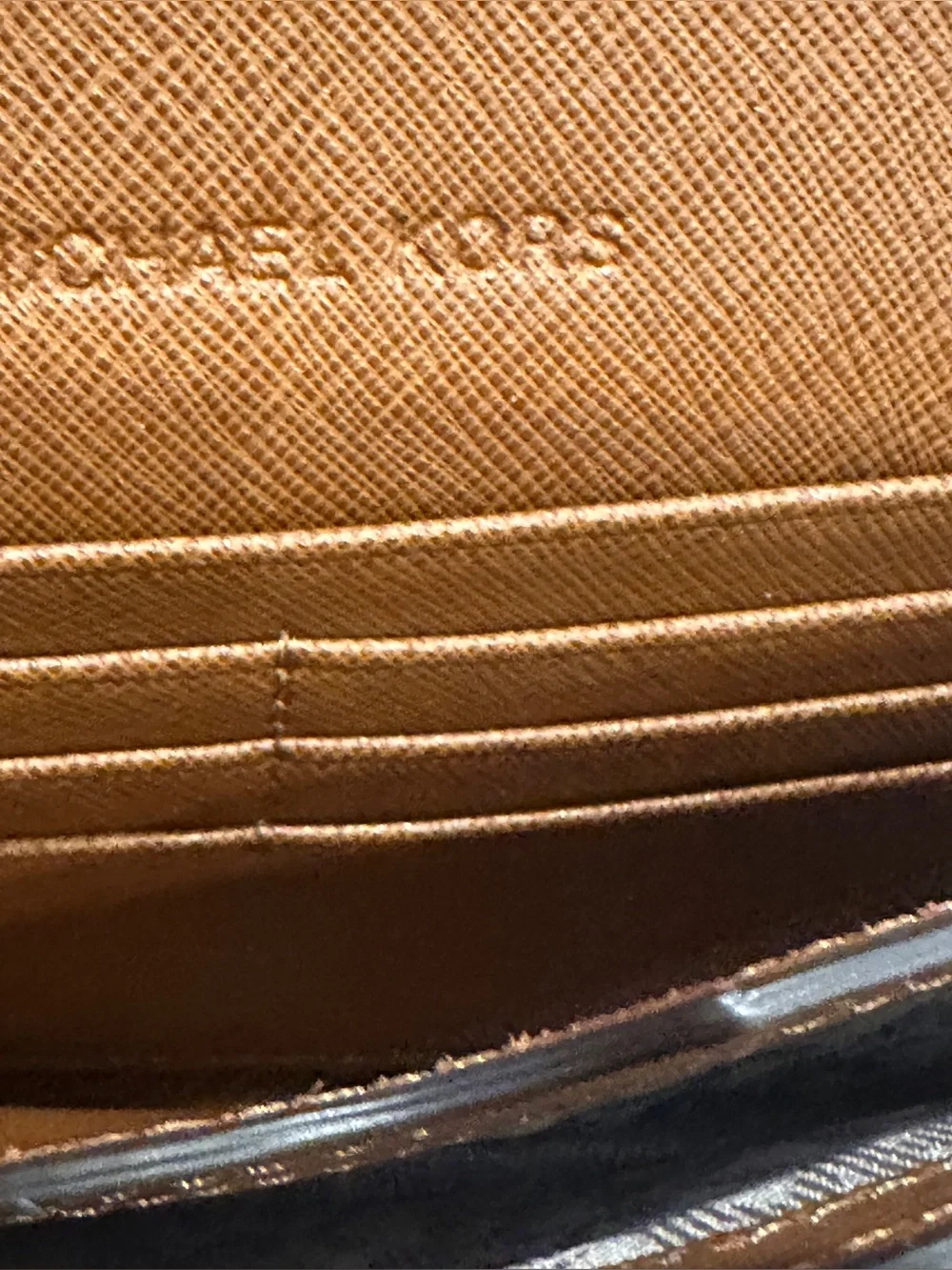 Michael Kors Brown Saffiano Leather Crossbody Wallet/ NWOT